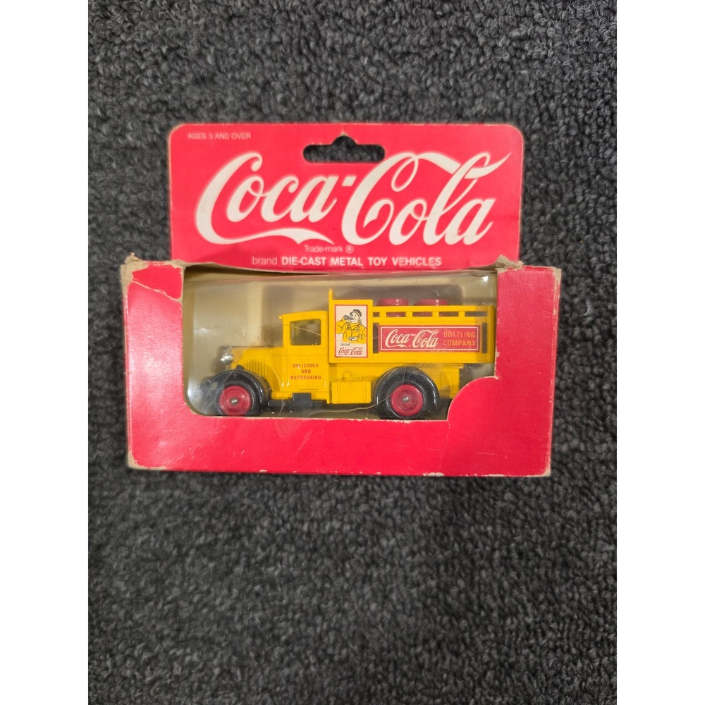 Coca-Cola Lledo Die-Cast Metal 1928 Dodge Delivery Truck Yellow Hartoy Vintage